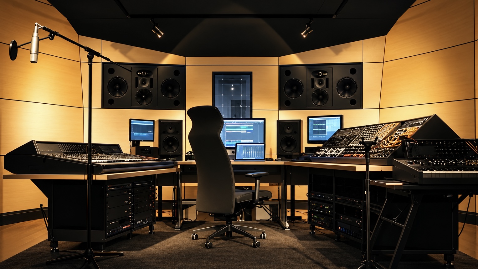 Ten Walls mastering studio and monitoring setup