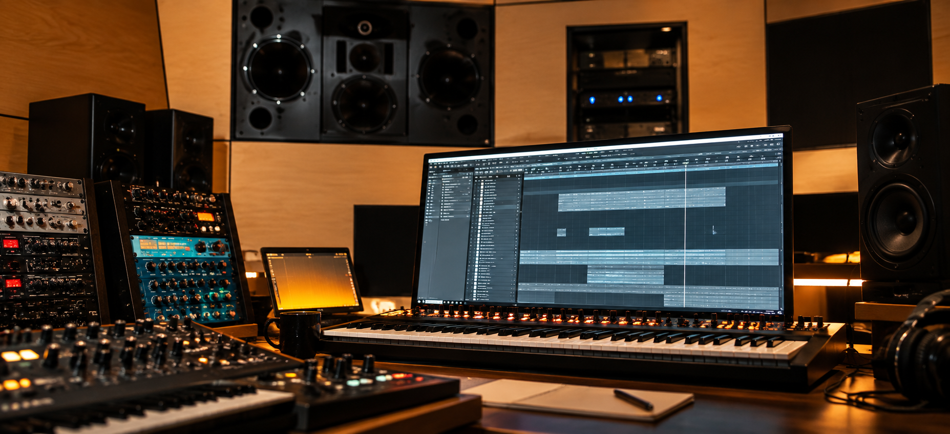 DAW production setup for Ten Walls Track Pimping